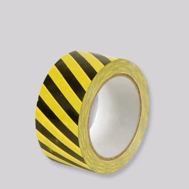 PVC TAPE 50/66 GEEL/ZW SIGNAAL SMAL