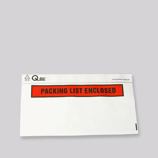 Qdoc® 240x110mm packing list enclosed