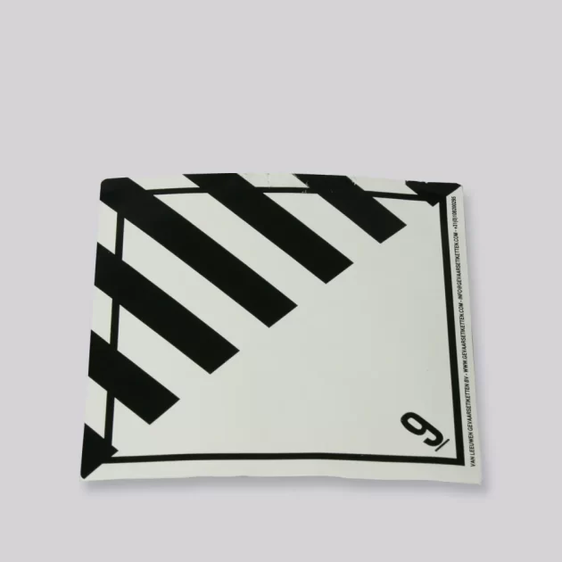 HAZARD LABEL CLASS 9  WHITE/BLACK - Afbeelding 2